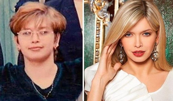 Брежнева в юности и сейчас
