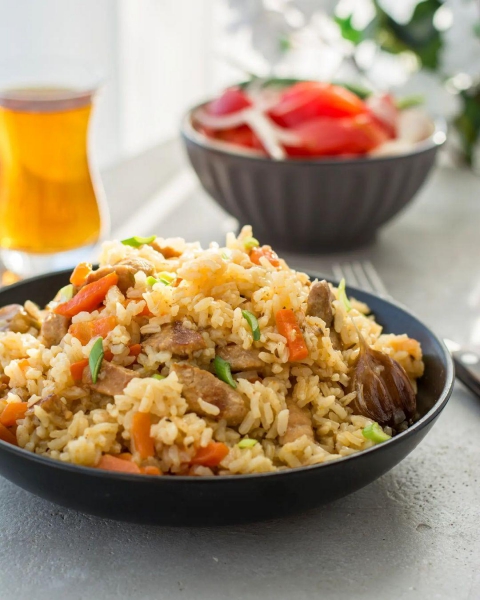 С секретом! Готовим плов с рисом и нутом