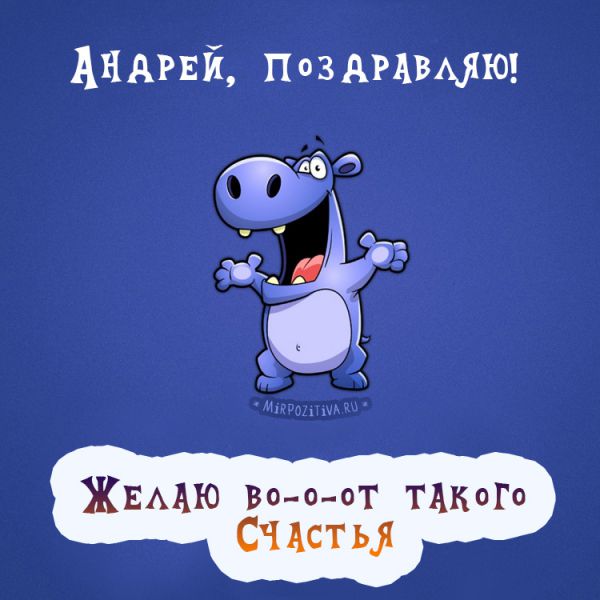 бегемот желает счастья Андрею