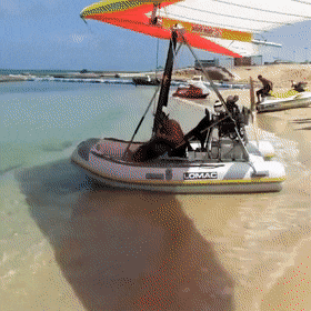 Летательный аппарат на воде
