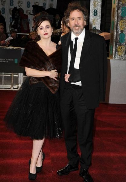 Хелена Бонэм Картер с Тимом Бертоном на BAFTA